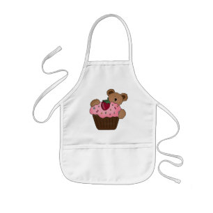 Muffinbjörnförkläde Barnförkläde