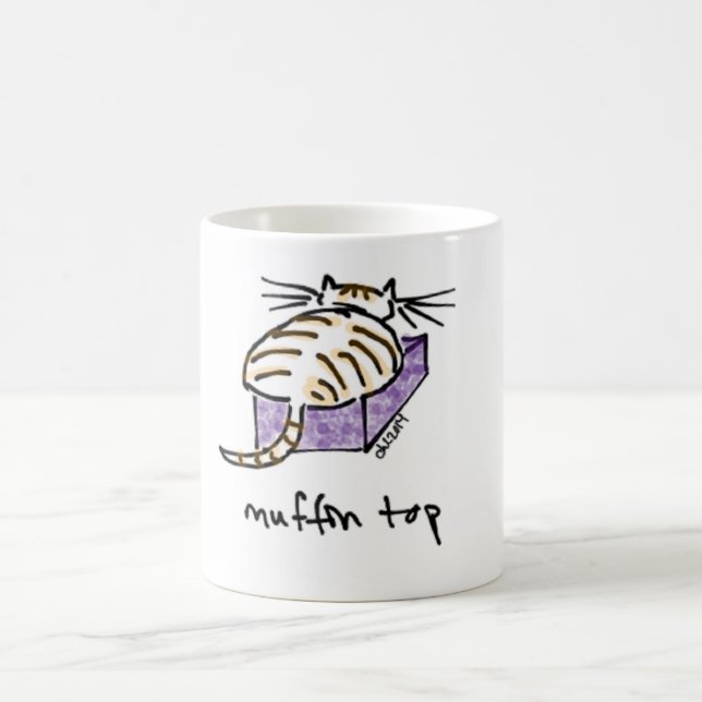 Muffinen Top Cat rånar Kaffemugg (Center)