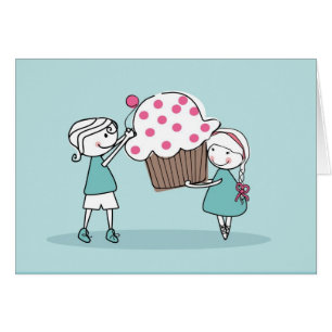 Muffinkärlek Hälsningskort