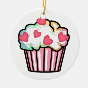 Muffinkärlek Julgransprydnad Keramik