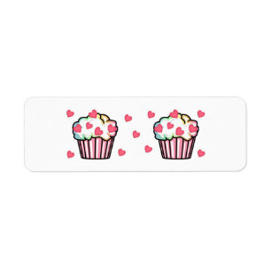 Muffinkärlek Returadress Etikett