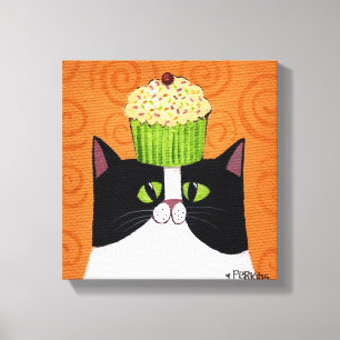 Muffinkatt Canvastryck
