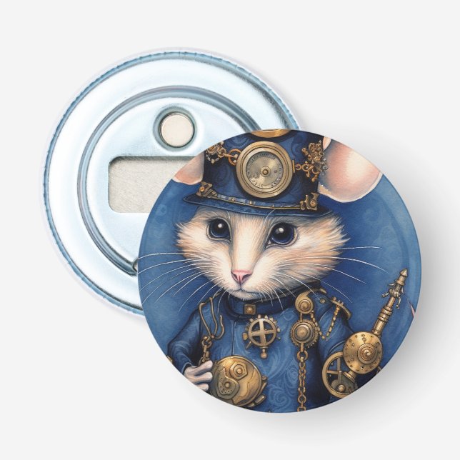 Muffinpounce Topphatt Steampunk Flasköppnare (Framsidan)