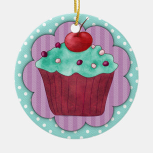 Muffinprydnad Julgransprydnad Keramik