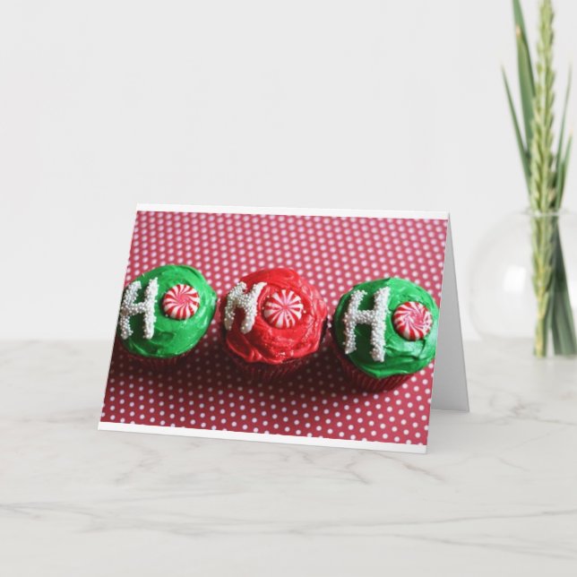 Muffins för Santa Helgkort (Framsida)