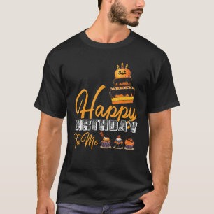 Muffins Halloween Birthday Cake Grattis på födelse T Shirt