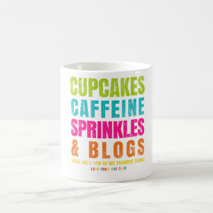 Muffins, koffein, stänk och bloggar kaffemugg