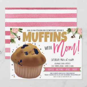 Muffins med inbjudan till Mamma