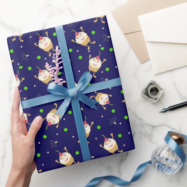 Muffins mönster presentpapper (Gifting)