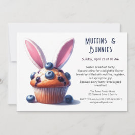 Muffins & Mornar – Påskfrukostfest Inbjudningar