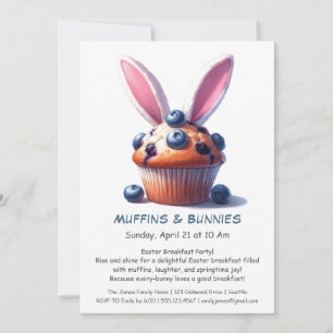 Muffins & Mornings – Påskfrukostfest  Inbjudningar