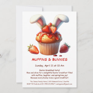 Muffins & Mornings – Påskfrukostfest  Inbjudningar