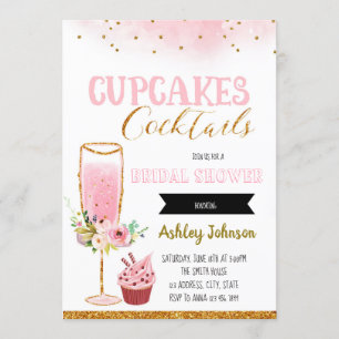 Muffins och cocktails festinbjudan inbjudningar