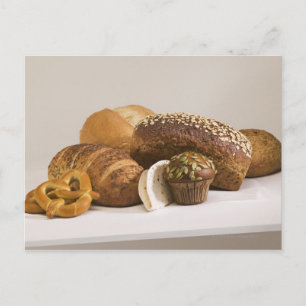 Muffins och middagsrullar vykort