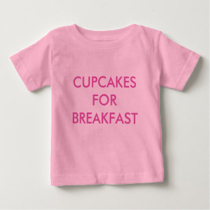 MUFFINS TILL FRUKOST Rosa Babyklänning T Shirt