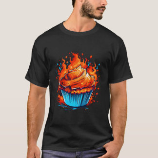 Muffinsaker För Bakning Flammor T Shirt