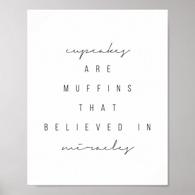 Muffinsar är muffins som tros i Miracles Poster (Framsidan)