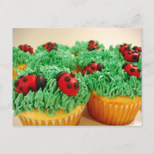 Muffinsar av kål och färglösa nyckelpigment vykort