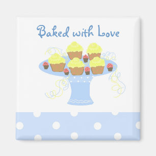 Muffinsar bakade med Kärlek Magnet