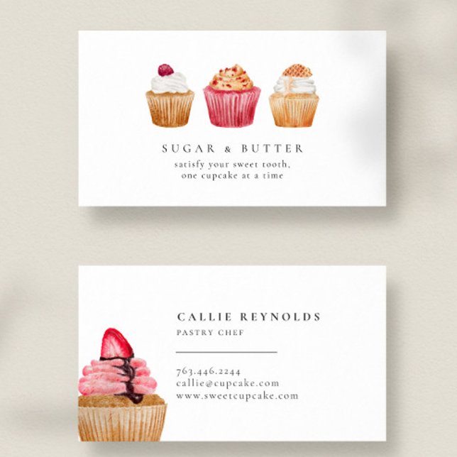 Muffinsar Bakery Pastry Chef Visitkort (Skapare uppladdad)