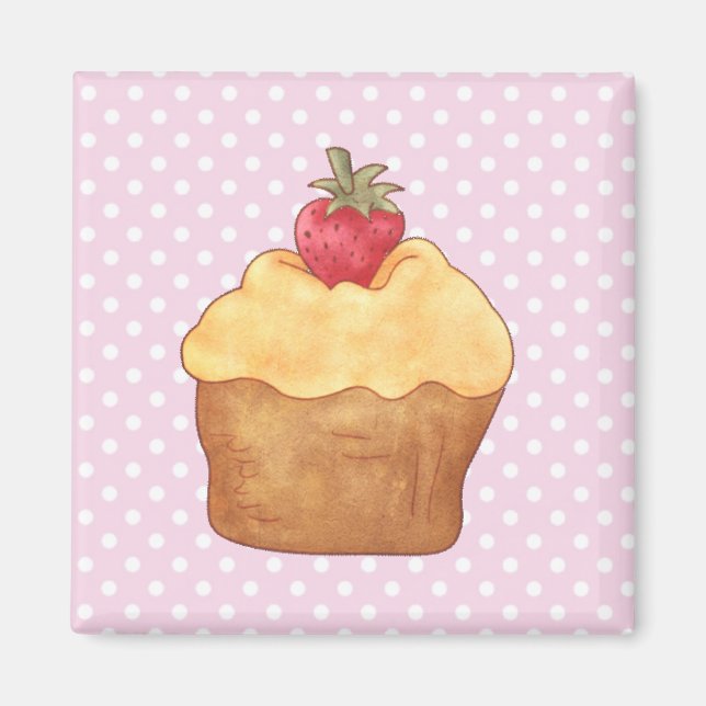 Muffinsar Cakes Pastry Magnet (Framsidan)
