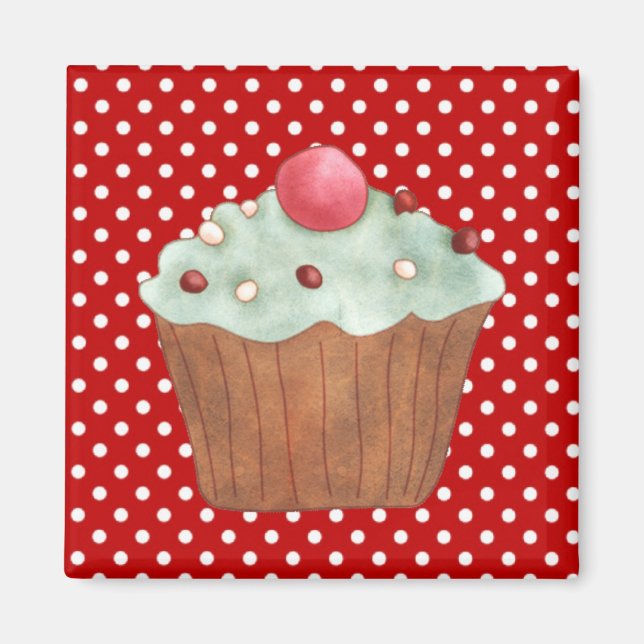 Muffinsar Cakes Pastry Magnet (Framsidan)