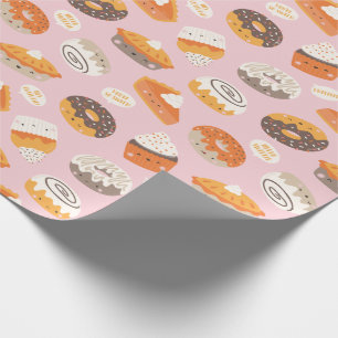 Muffinsar, donationer och paj med text presentpapper