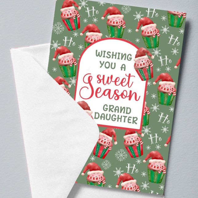 Muffinsar för jultomten för mordotter kort (Skapare uppladdad)