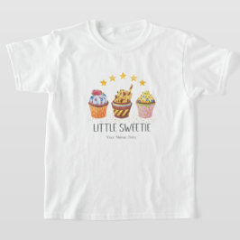 Muffinsar för Ljusa färger vattenfärgsfärger i lil T Shirt