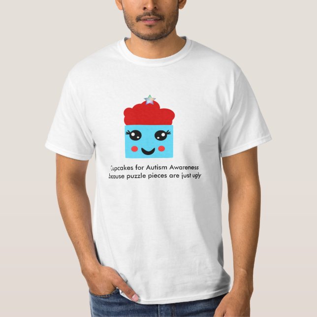 Muffinsar för medvetenhet om autism t-shirt (Framsida)