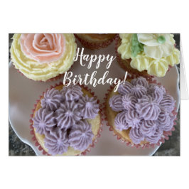 Muffinsar för rörledning av smör till din födelsed hälsningskort