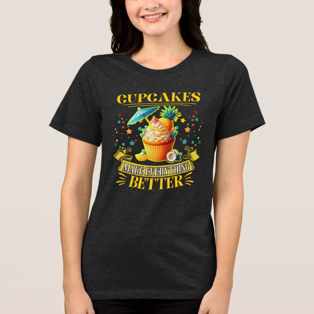 Muffinsar gör allt bättre t shirt (Framsida)