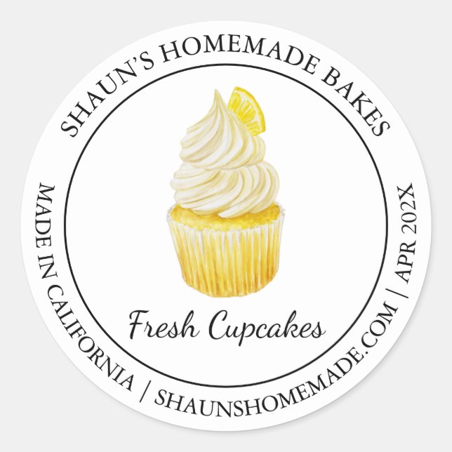 Muffinsar Gör modern etikett (Framsida)