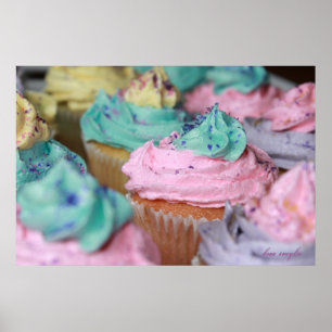 Muffinsar i Pastel Poster