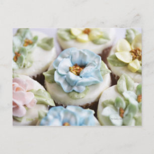 Muffinsar med blomikon vykort