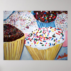 "Muffinsar med sprinkler" Poster
