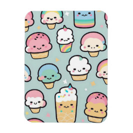 Muffinsar och iskräm magnet