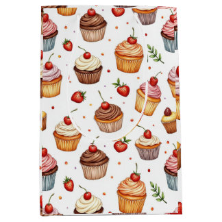 Muffinsar och jordgubbar