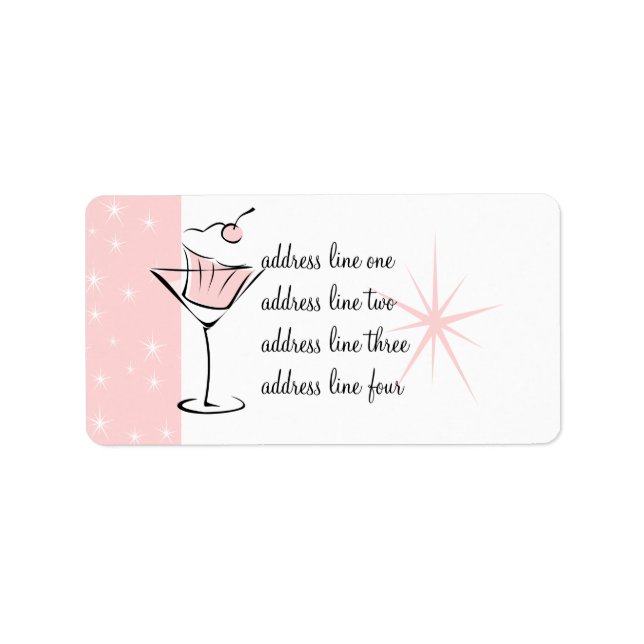 Muffinsar och Martinis Adressetikett (Framsidan)