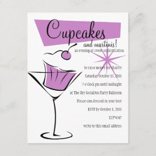 Muffinsar och Martinis! Inbjudningar