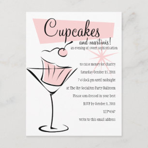 Muffinsar och Martinis! Inbjudningar