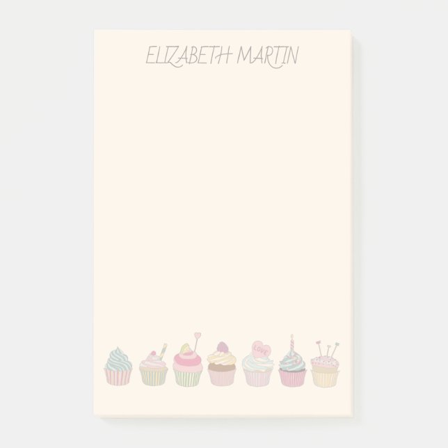 Muffinsar och Namn Post-it Block (Framsida)