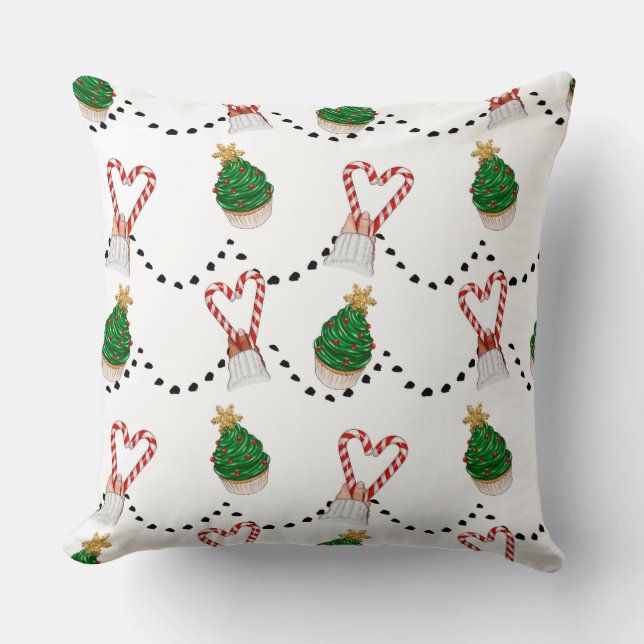 Muffinsar och Polkagrisar Kudde (Framsida)