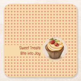 Muffinsar och punkter underlägg papper kvadrat