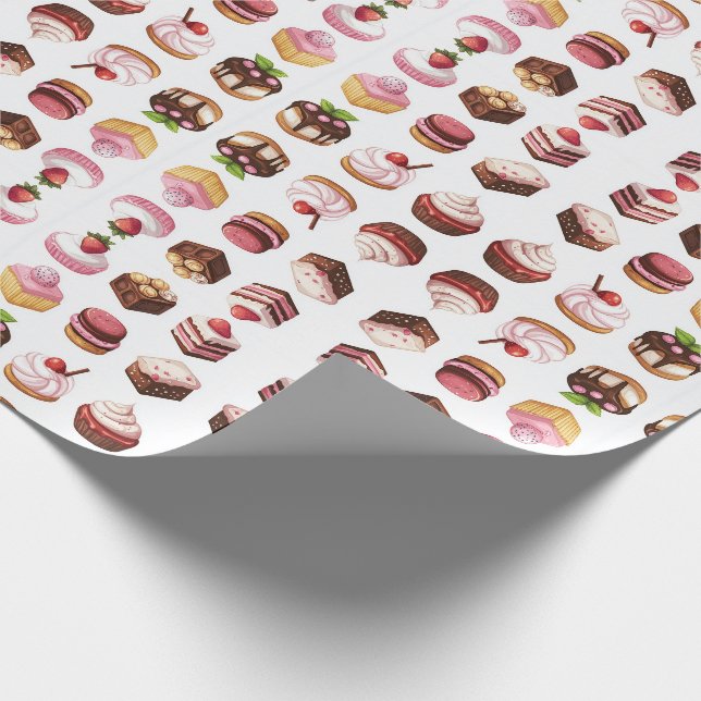 Muffinsar och söttremor presentpapper (Hörn)