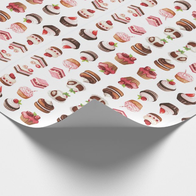 Muffinsar och söttremor presentpapper (Hörn)