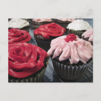 Muffinsar Röd och Rosa Vykort