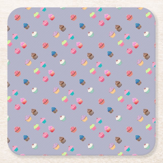 Muffinsar Underlägg Papper Kvadrat (Framsidan)
