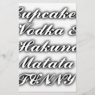 Muffinsar Vodka Hakuna Matata FUNNY