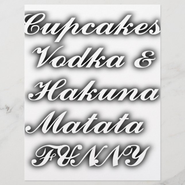 Muffinsar Vodka Hakuna Matata FUNNY (Framsida)